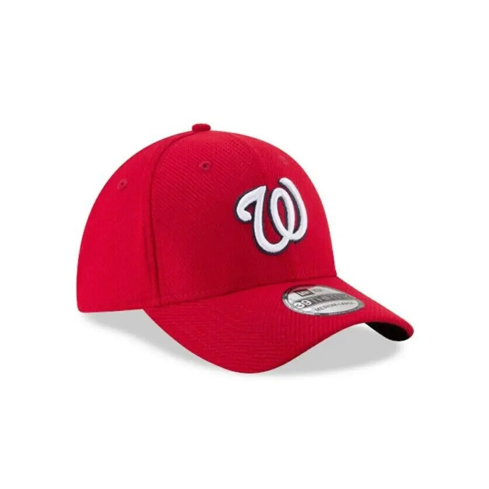 New Era Washington Nationals Red Diamond Era Logo MLB 39Thirty Hat Large-XLarge